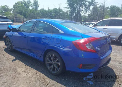 2020 Honda Civic Sport z USA, uszkodzony, nr VIN 2HGFC2F84LH563953